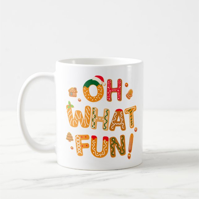 Caneca De Café Que Cookies Divertidos De Pão De Natal (Esquerda)