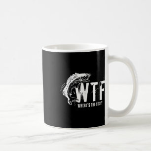 Caneca De Café Que diabos Onde está o peixe Masculino Piada de pe
