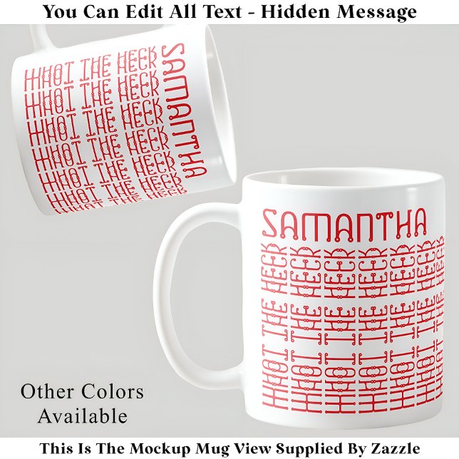 Caneca De Café Que diapositivo de mensagem 153RW editável (Criador carregado)