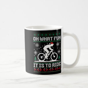 Caneca De Café Que Diversão É Andar De Bicicleta De Montanha Cicl