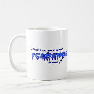 Caneca De Café Que é tão grande sobre iceberg?