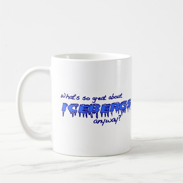 Caneca De Café Que é tão grande sobre iceberg? (Esquerda)