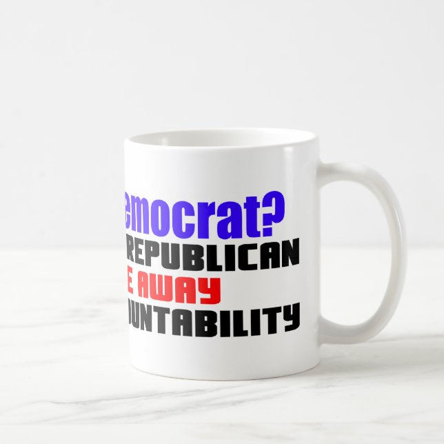 Caneca De Café Que é uma Democrata? (Direita)