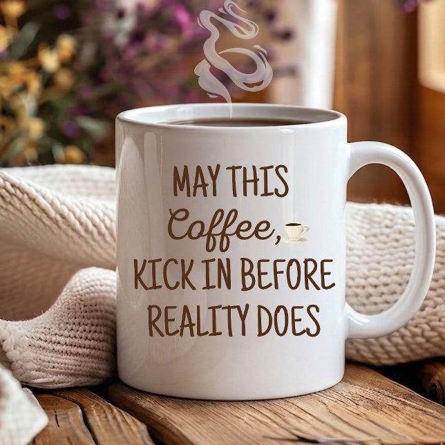 Caneca De Café Que esse café faça efeito, divertido Colega de tra (Criador carregado)