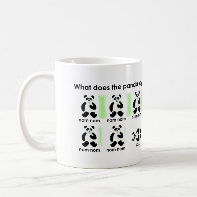 Caneca De Café Que faz a panda diz? (Esquerda)