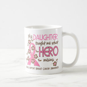 Caneca De Café Que herói significa a filha do cancro da mama