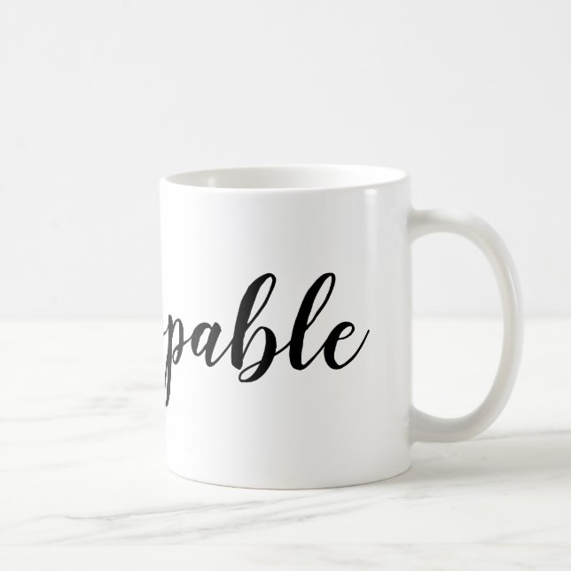 Caneca de café que nada pode parar (Direita)