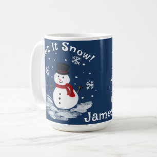 Caneca De Café Que Neve, Neve, PERSONALIZE O Cacau