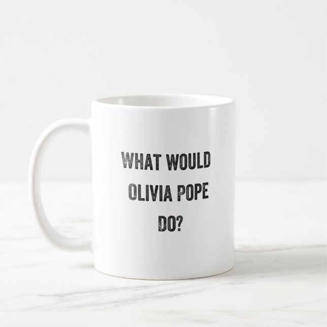 Caneca De Café Que papa Fazer de Olivia? (Escândalo) (Esquerda)