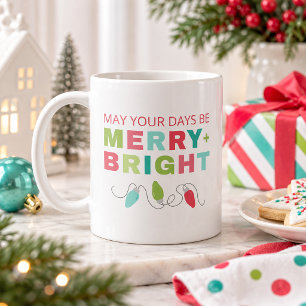 Caneca De Café Que Seus Dias Sejam Alegres e Radiosos Natal
