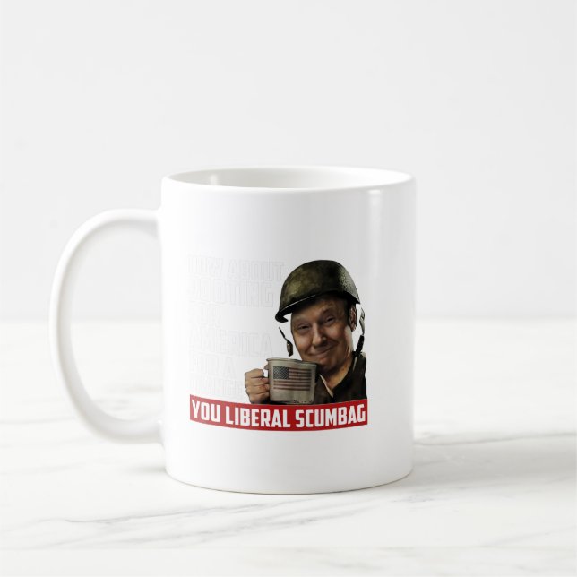 Caneca De Café Que Tal Raízes Para A América Por Mudança Anti-Lib (Esquerda)