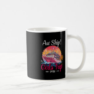 Caneca De Café Que Viagem das Meninas 2026 Cruzeiro Equipe Cruzei