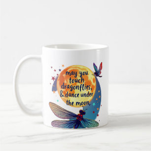 Caneca De Café Que Você Toque Libélulas E Estrelas Dançar Com Fai