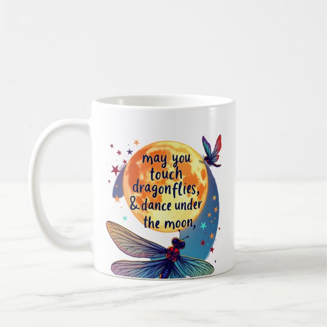 Caneca De Café Que Você Toque Libélulas E Estrelas Dançar Com Fai (Esquerda)