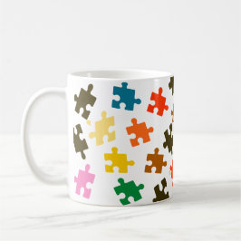 Caneca De Café Quebra-cabeça Colorida Piece Mug para Criatividade