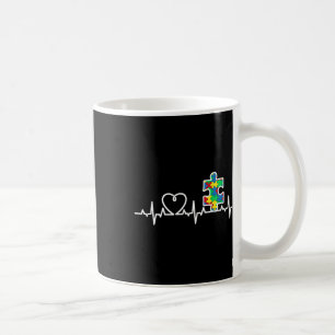Caneca De Café Quebra-cabeça de Coração Piece Heartbeat Legal Aut