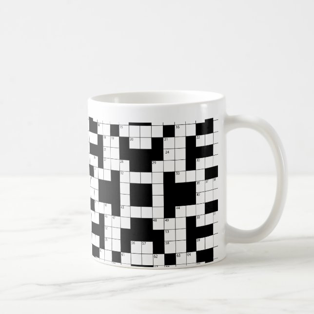 Caneca De Café Quebra-cabeça de Espadas Cruzadas (Direita)