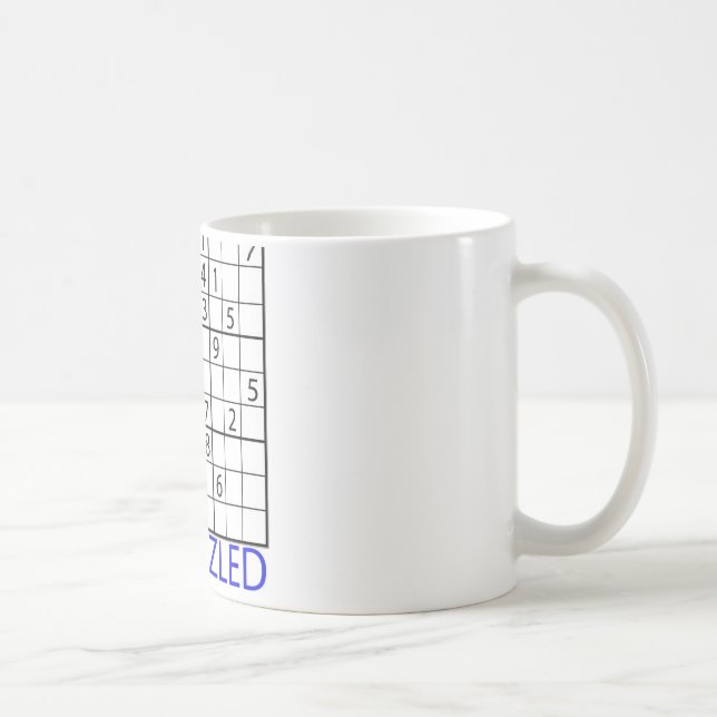 Caneca De Café Quebra-cabeça de Sudoku (Direita)