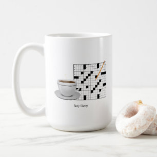 Caneca De Café Quebra-cabeça Mug de Palavra Cruzada