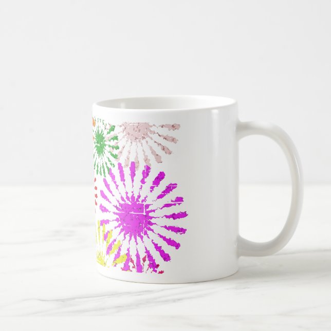 Caneca De Café Quebra da Flor Distante (Direita)