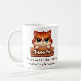 Caneca De Café Quebra de Café de Gato Engraçado - Mug Personalizá