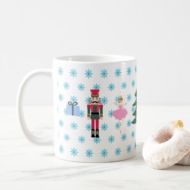 Caneca De Café Quebra-Nozes Deixar Neve Cupão de Natal (Com Donut)