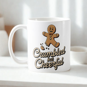 Caneca De Café Quebrado mas Alegre Humor de Resistência de Nata