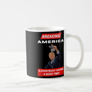 Caneca De Café Quebrando As Mãos Anti-Tarifas Americanas De 2025