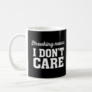 Caneca De Café Quebrando Notícias Não me imo Sarcástico Engraçado