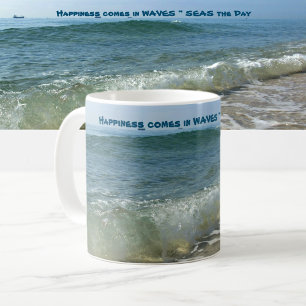 Caneca De Café Quebrando Surf