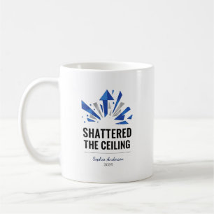 Caneca De Café Quebrou o Teto   Personalizado