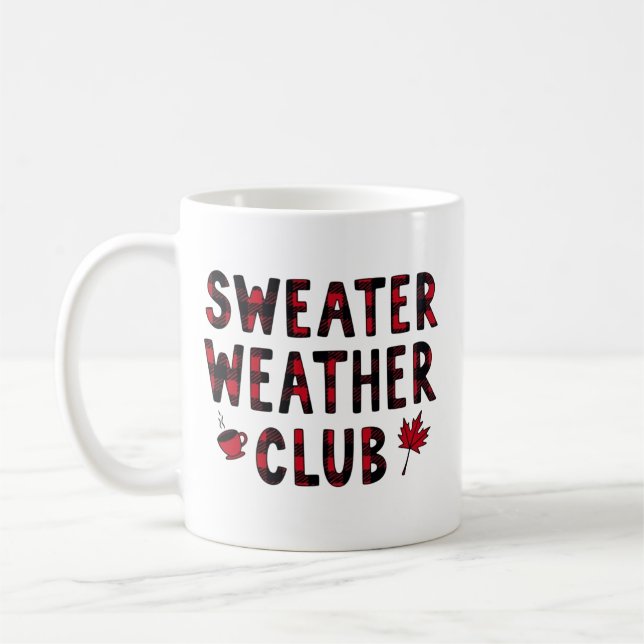 Caneca De Café Queda de Folha Metálica do Sweather Club (Esquerda)