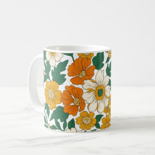 Caneca De Café Queda Floral