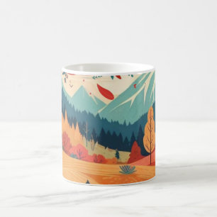 Caneca De Café Queda/outono/folhas/cor
