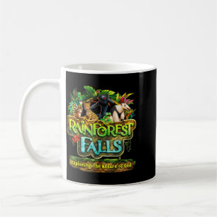 Caneca De Café Quedas da Floresta Tropical Explorando a Natureza