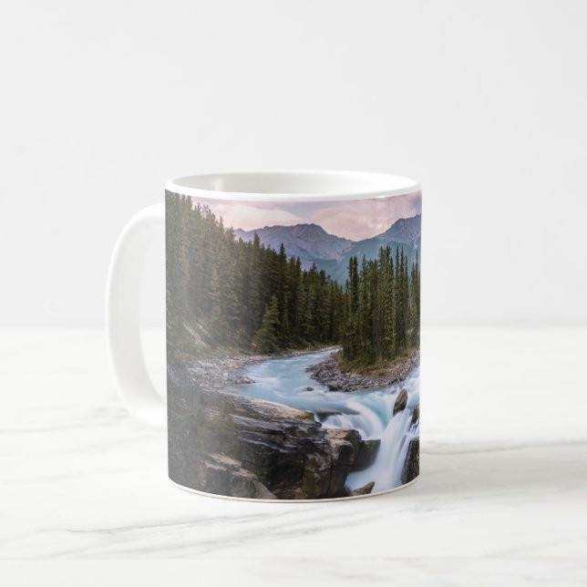Caneca De Café Quedas | Jasper National Park, Canadá (Frente Esquerda)
