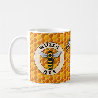 Caneca De Café Queen Bee Honeycomb