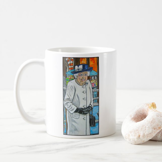 Caneca De Café Queen Elizabeth At Paddington Station (Com Donut)