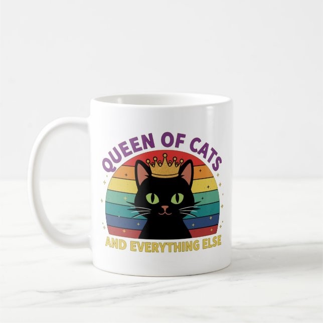 Caneca De Café Queen of Cats (Esquerda)