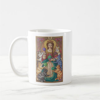 Caneca De Café Queen Of Cats Tarot Card Mug