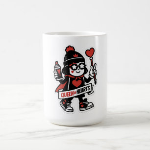 Caneca De Café Queen of Hearts Street Mascot — Grind Crew Edition