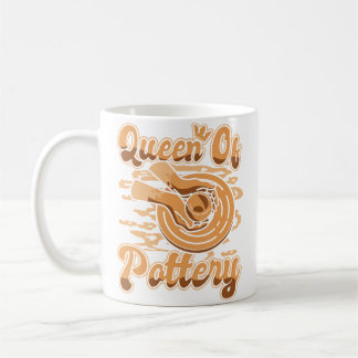 Caneca De Café Queen Of Pottery Pottery Pro Wheel Hobby Lover Pot