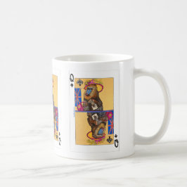 Caneca De Café Queen of Spades: Lady Mandrill at the Races