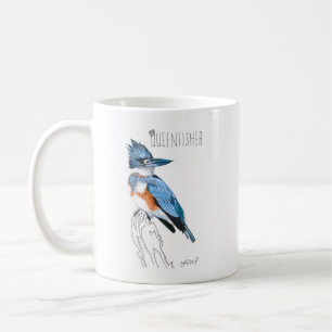 Caneca De Café Queenfisher (Belted Kingfisher)