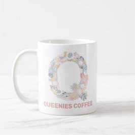 Caneca De Café QUEENIES COFFEE Mug Com Texto Editável