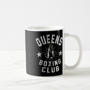 Caneca De Café Queens Boxing Club - Boxer em Vintage