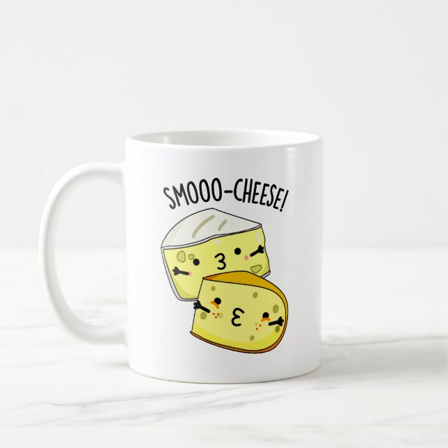 Caneca De Café Queijo Engraçado De Fumos (Esquerda)