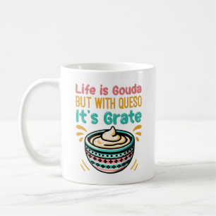 Caneca De Café Queijo Engraçado Gouda Queso Piada de Comida