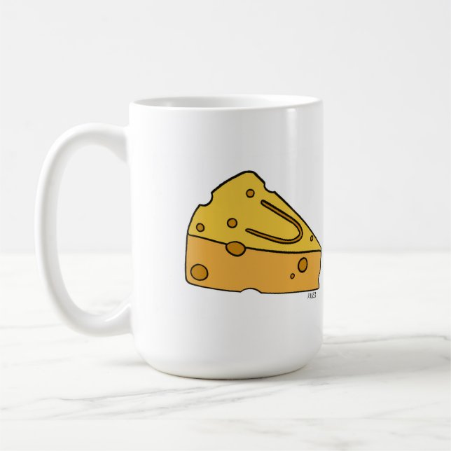 Caneca De Café Queijo Fofinho Sorriso (Esquerda)