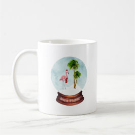 Caneca De Café Queijos Quentes Flamingo Palm Treme Neve Globo
